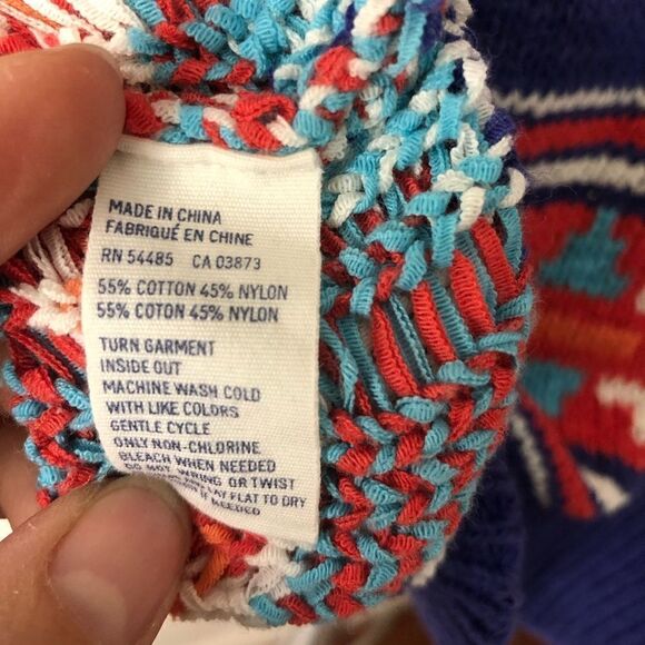 AMERICAN EAGLE Dark Purple Boho Chunky Knit Kimono Short Sleeve Sweater /‎ Sz M - Picture 5 of 5